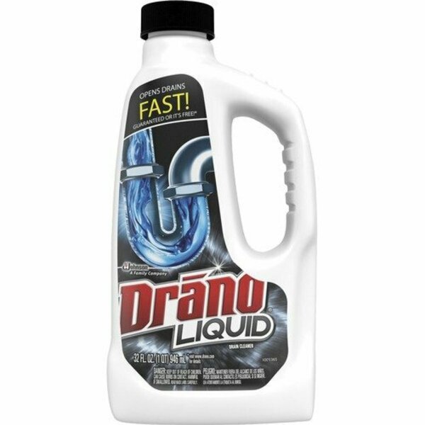 Sc Johnson Drano 318593, Liquid Drain Cleaner, 32oz Safety Cap Bottle SJN318593